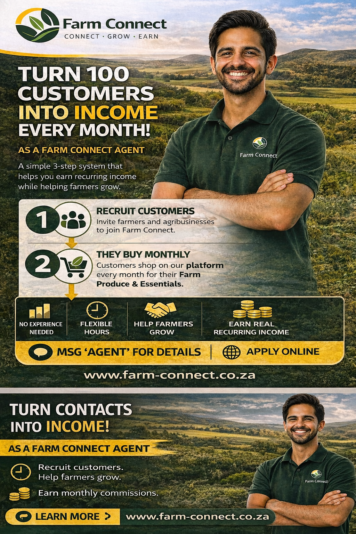 Farm Connect Agent recruiting poster