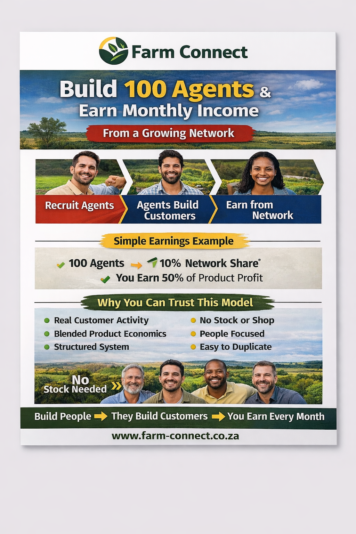 Farm Connect RC income building flyer