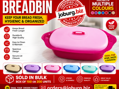 FOOD STORAGE BINS - R80 EACH SOLD IN BULK BOX