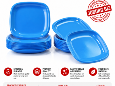 PLASTIC PLATES -  BULK BOX | Box of 100 or 200 units.